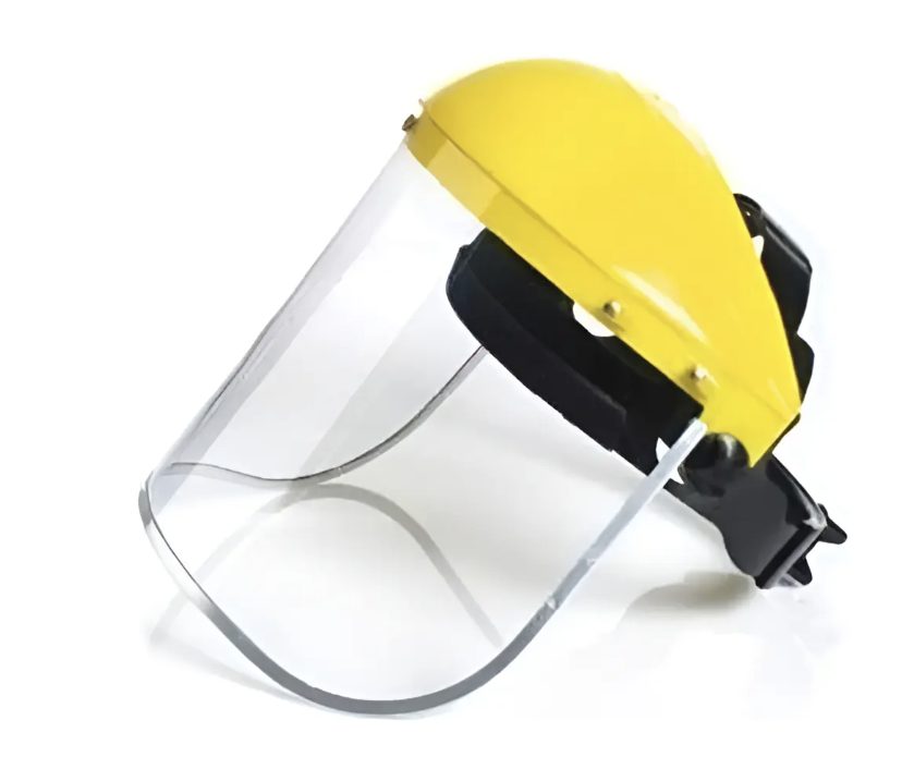 Casco con mica careta facial