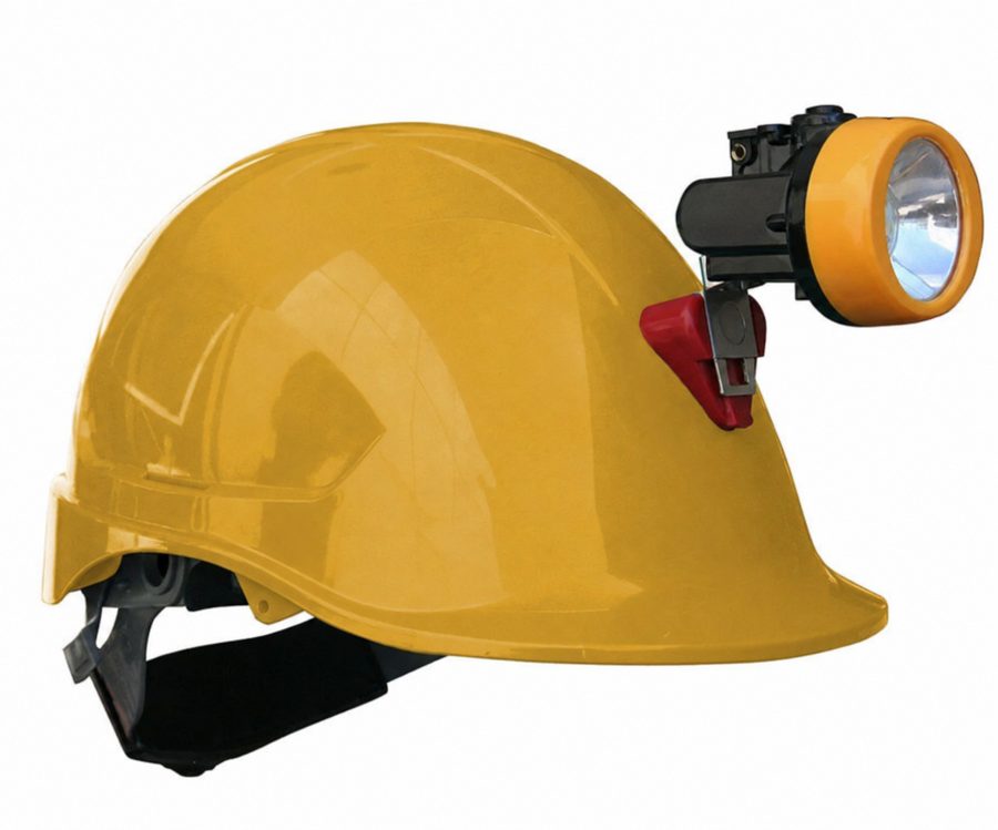 Casco porta lámpara