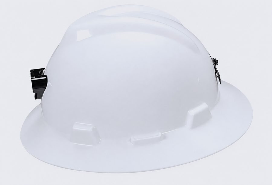 Casco ala tipo teja blanca